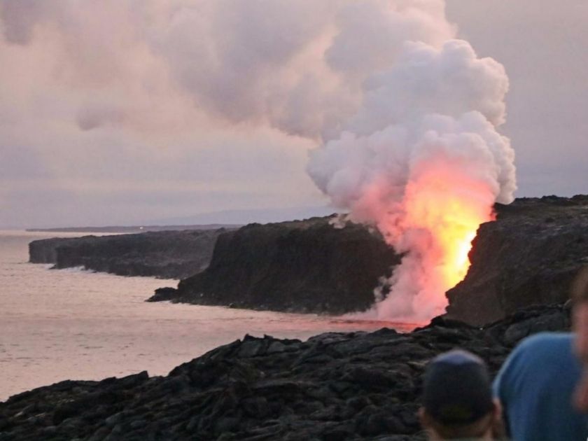 View from the lava lookout.