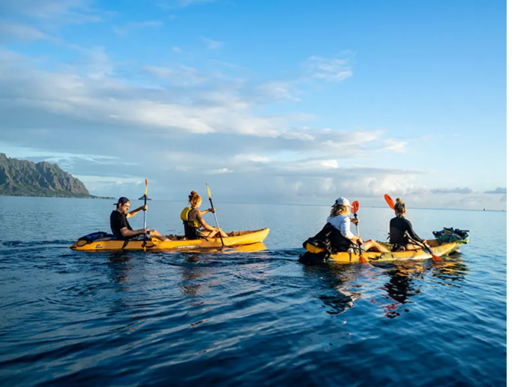 Kayaking at Kaneohe Bay