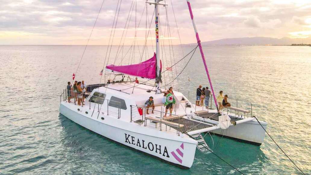 Sunset Cocktail & Ocean Swimming Cruise - Pink Sails Catamaran