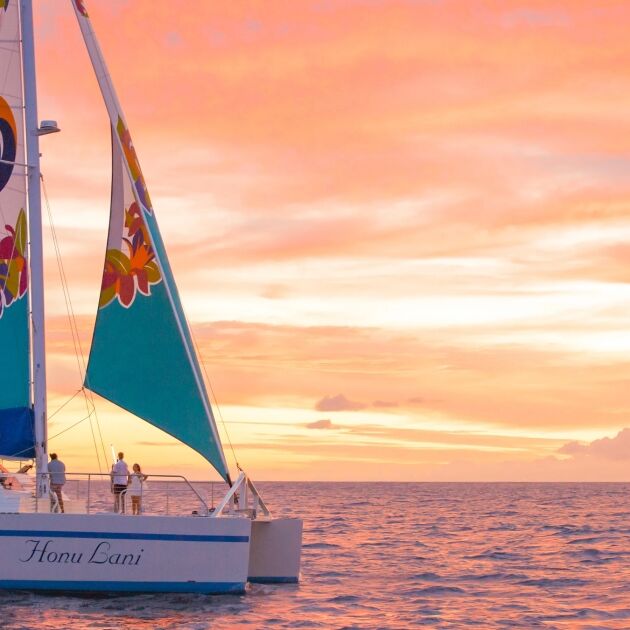 Sunset Dinner Sail & Fireworks Cruise - Honu Lani Catamaran