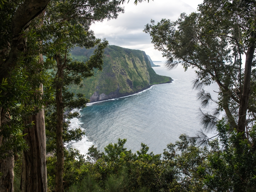 Waipio valley lookout on Big Island, Hawaii