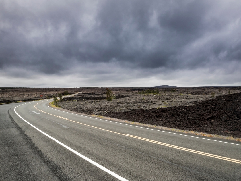 Chain of crater road in Volcano national park