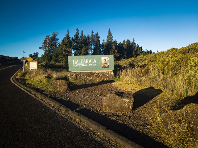 Haleakala National Park Hawaii Sign