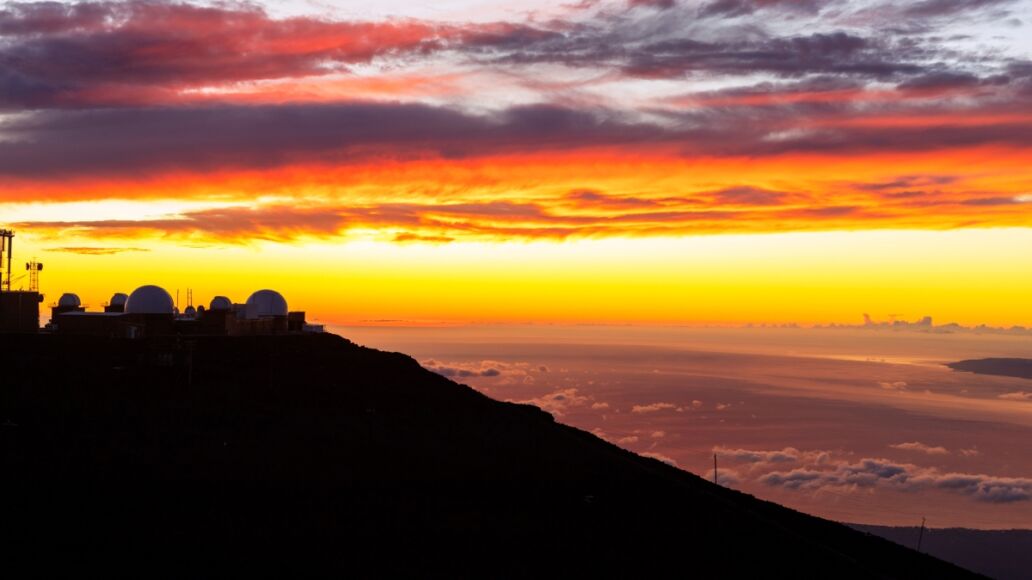 Haleakala national park, sunset view from summit of haleakala, maui island, hawaii, united states of america, north america