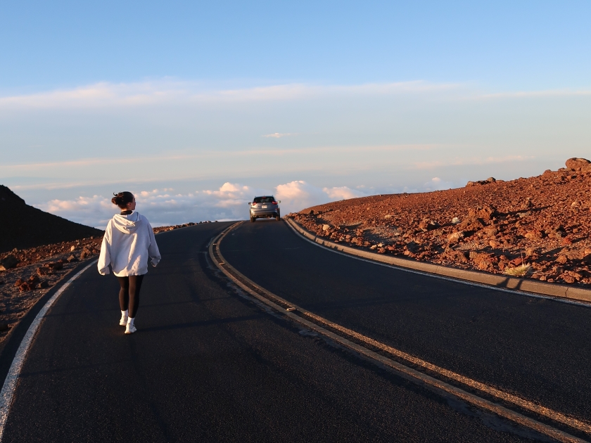 Sunrise at Haleakala National Park in Maui, Hawaii