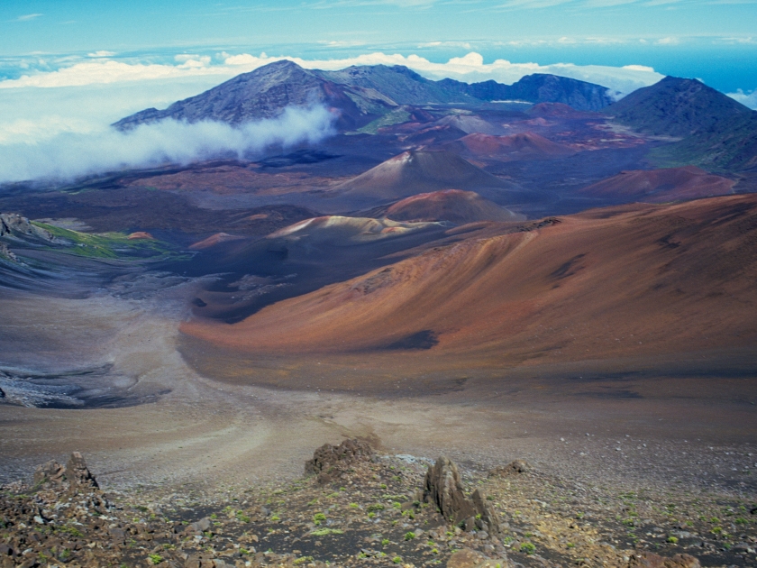 the colors of Haleakala crater Maui Hawaii