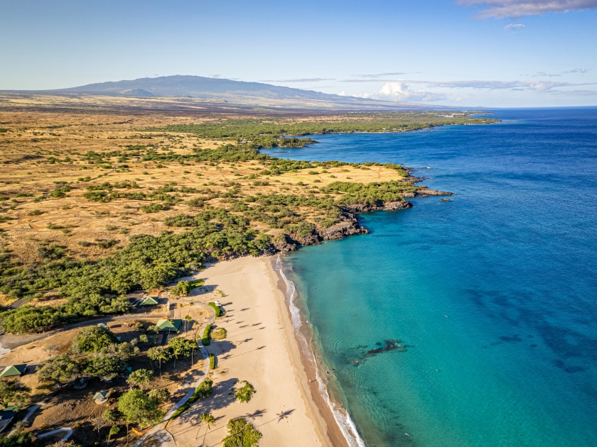 Hapuna Beach Sunrise from Above