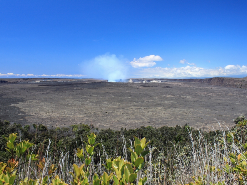 Stunning landscape, Kīlauea Iki crater, National Park, Big island, Hawaii