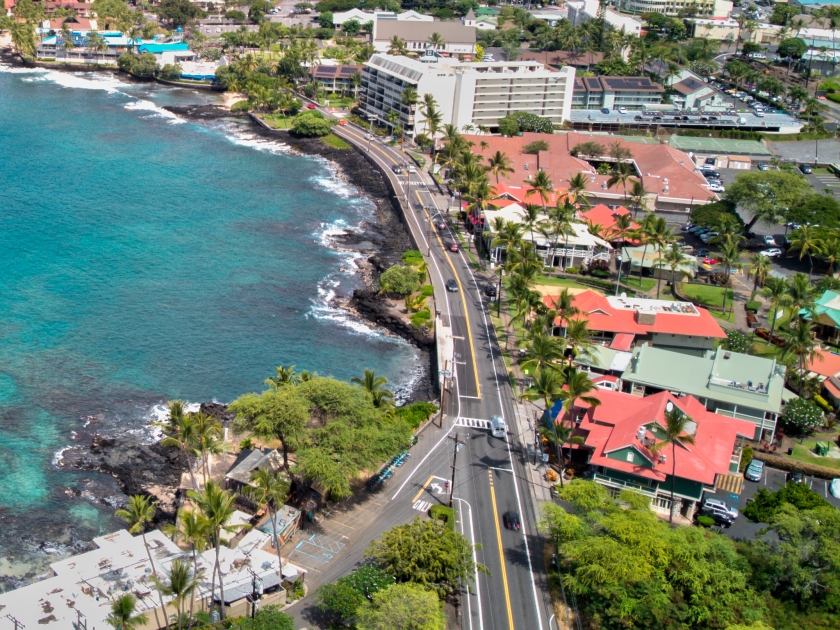 Alii Drive Kailua-Kona, Hawaii Aerial