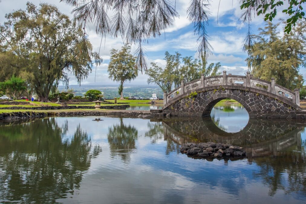 Japanese garden in Hilo, Hawaii