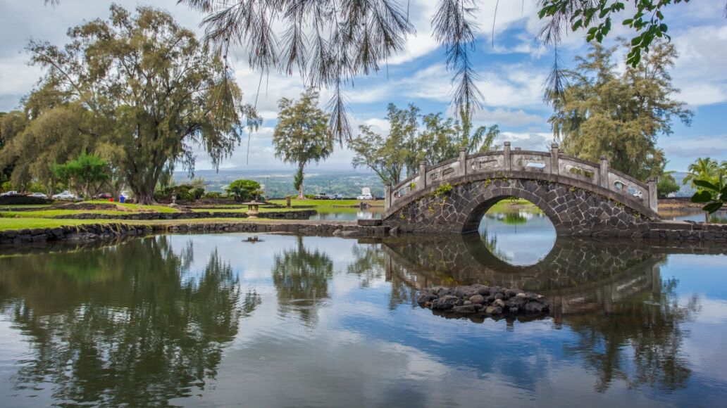 Japanese garden in Hilo, Hawaii