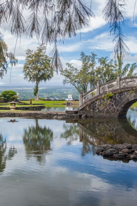 Japanese garden in Hilo, Hawaii