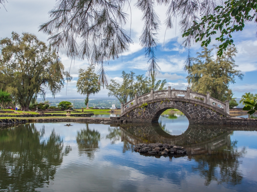 Japanese garden in Hilo, Hawaii