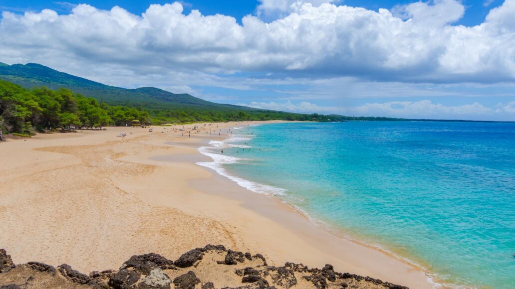 One of the best beach with crystal clear water Big Beach Maui Hawaii USA