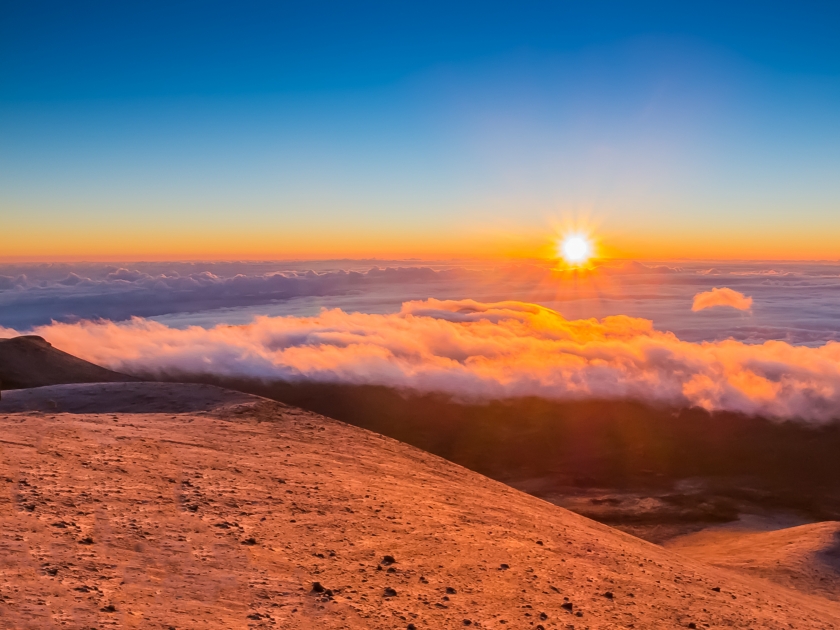 Sunrise at Mauna kea