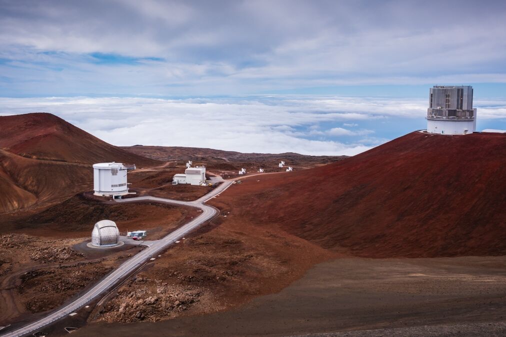 Hawaii, HI USA - October 29, 2016: W. M. Keck Observatory at the Hawaii Volcanes National Park.