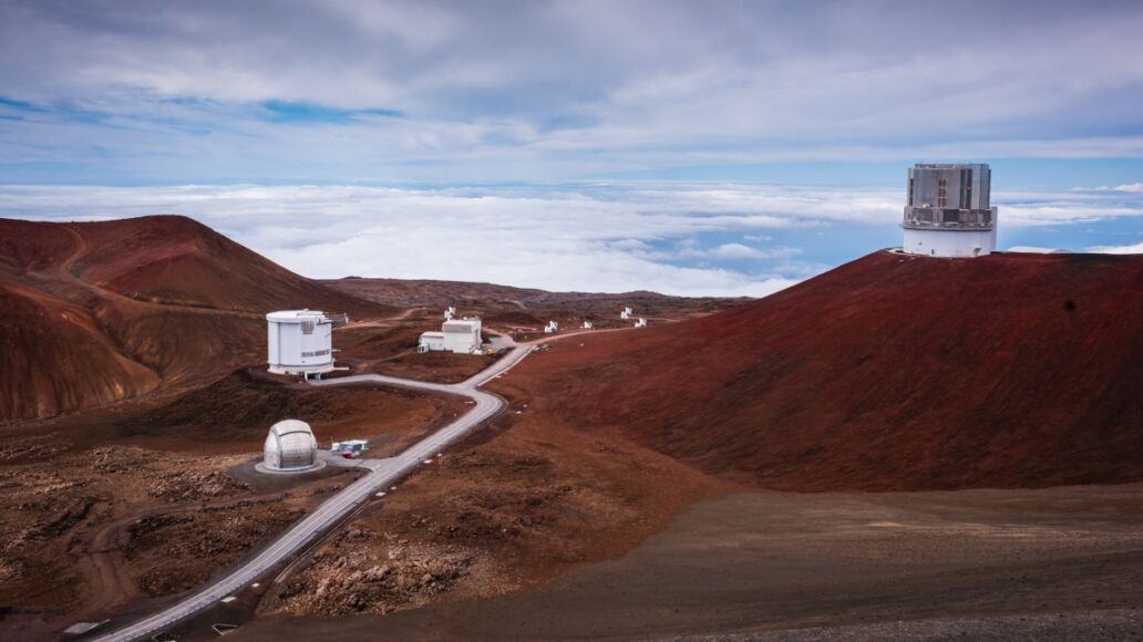 Hawaii, HI USA - October 29, 2016: W. M. Keck Observatory at the Hawaii Volcanes National Park.