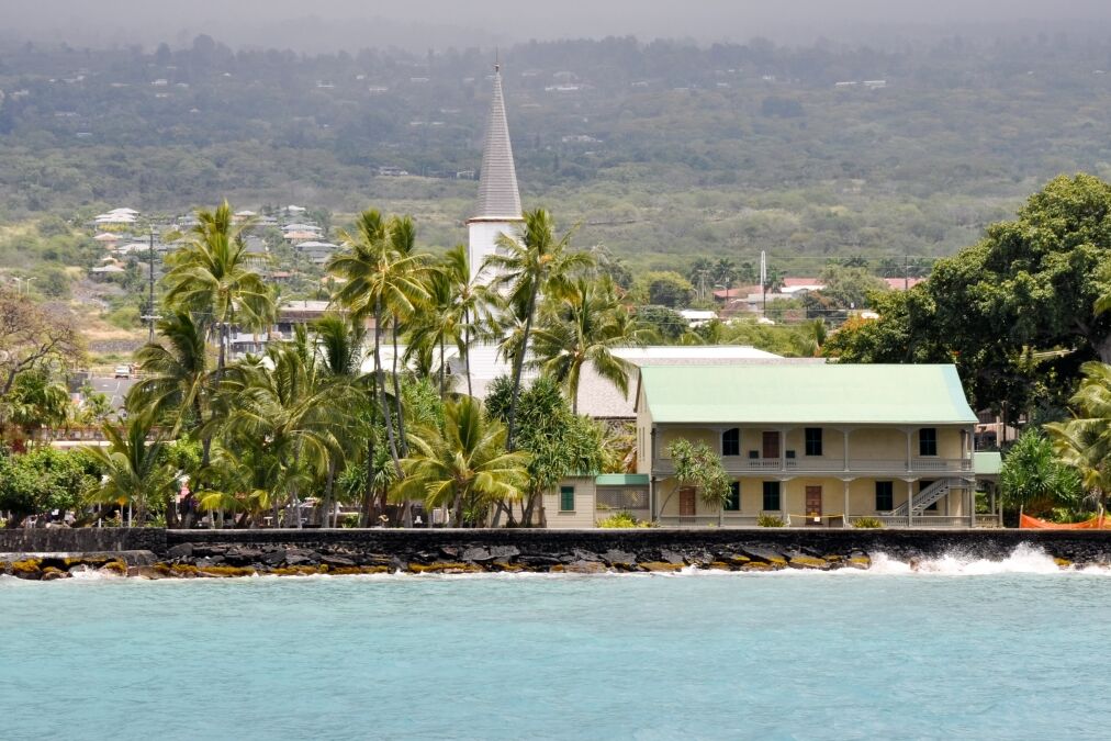 Mokuaikaua church in Kona, Big Island of Hawaii