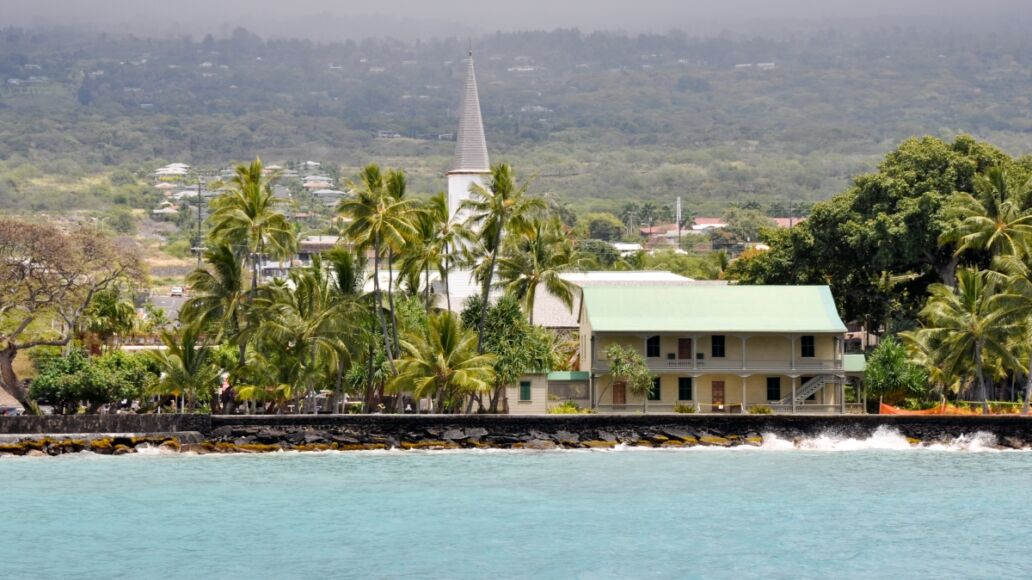 Mokuaikaua church in Kona, Big Island of Hawaii