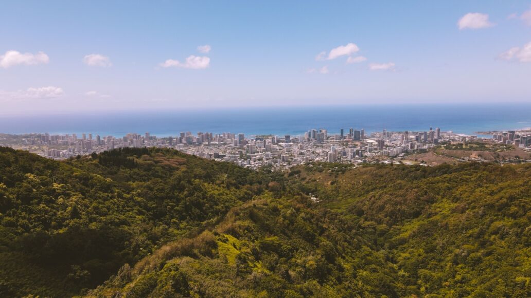 Mount Tantalus, City and forest， Honolulu, Oahu, Hawaii