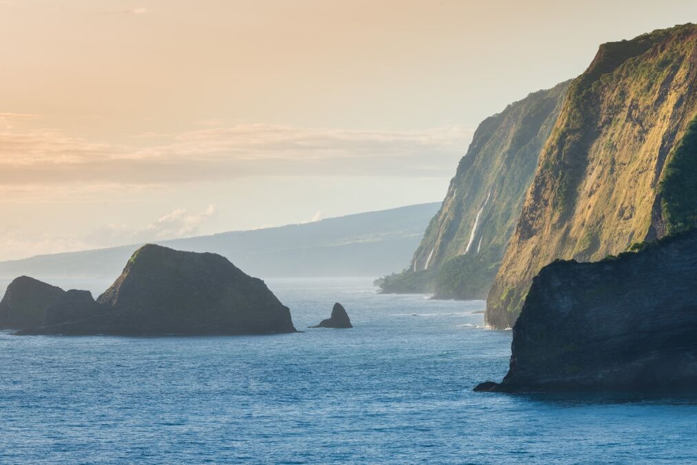 Pololu Valley During Sunrise, Big Island, Hawaii