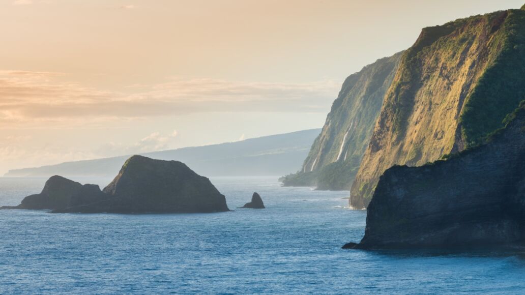 Pololu Valley During Sunrise, Big Island, Hawaii