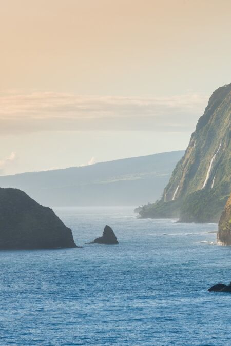 Pololu Valley During Sunrise, Big Island, Hawaii