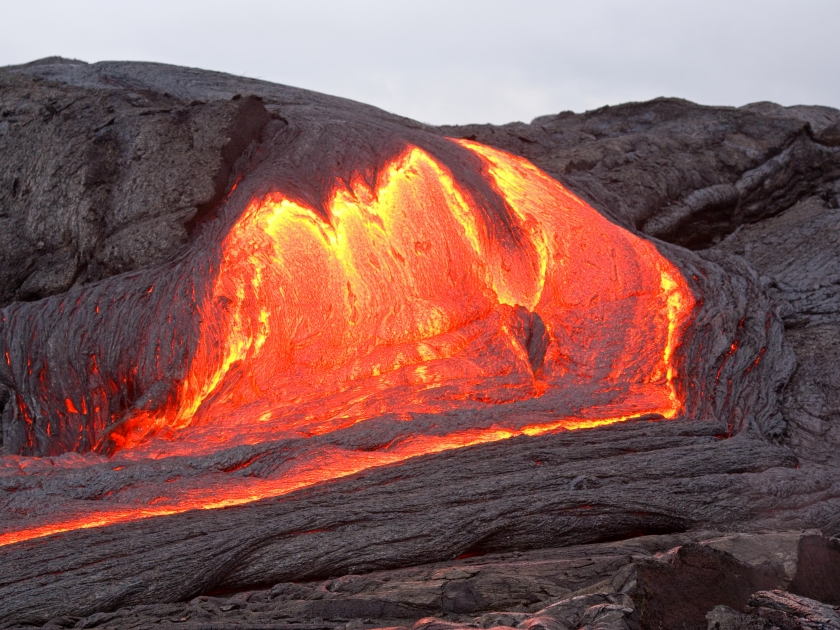 Lava flow in Hawaii