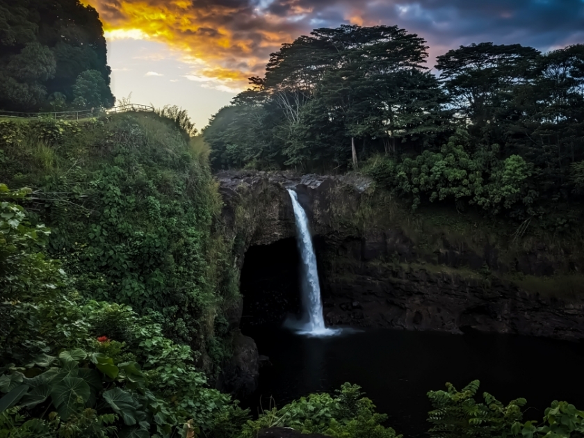 Rainbow Falls Overlook Hilo Hawaii