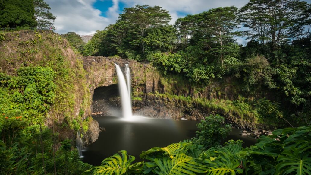 Rainbow Falls, Hilo, Wailuku River State Park, Big Island, Hawaii