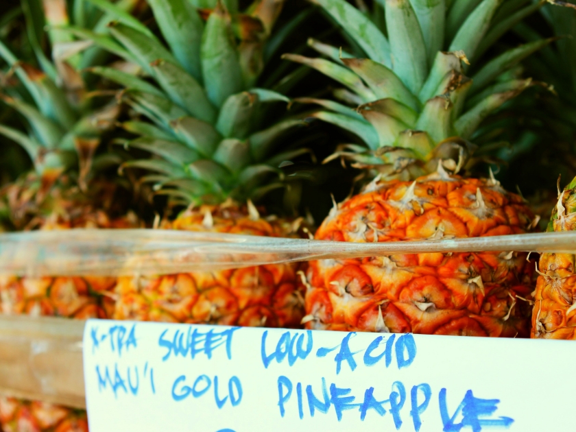 Pineapples at the Kona Farmer's Market