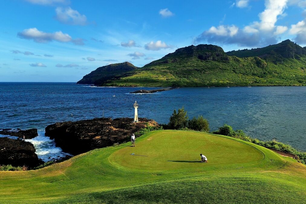 Golf Course signature hole Kauai