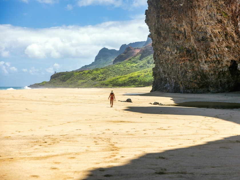 Image of the Kalalau Trail on the Na Pali Coast in Kauai Hawaii