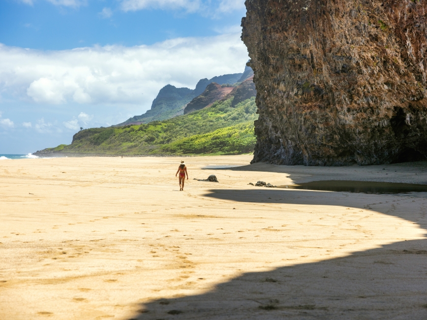 Image of the Kalalau Trail on the Na Pali Coast in Kauai Hawaii