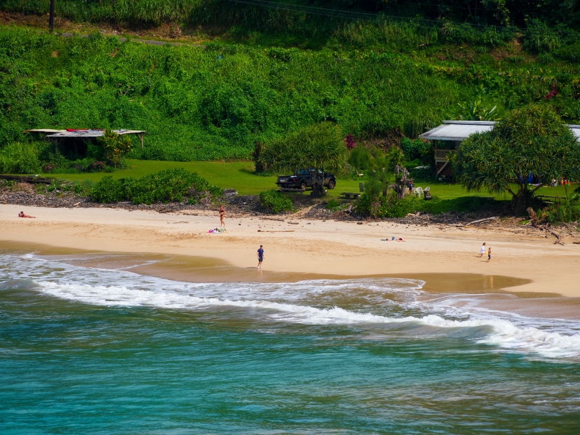 Kalihiwai Beach on the North Shore of Kauai island in Hawaii, United States