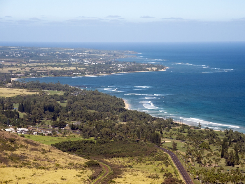 Kapaa, Wailua Aerial, Kauai, Hawaii