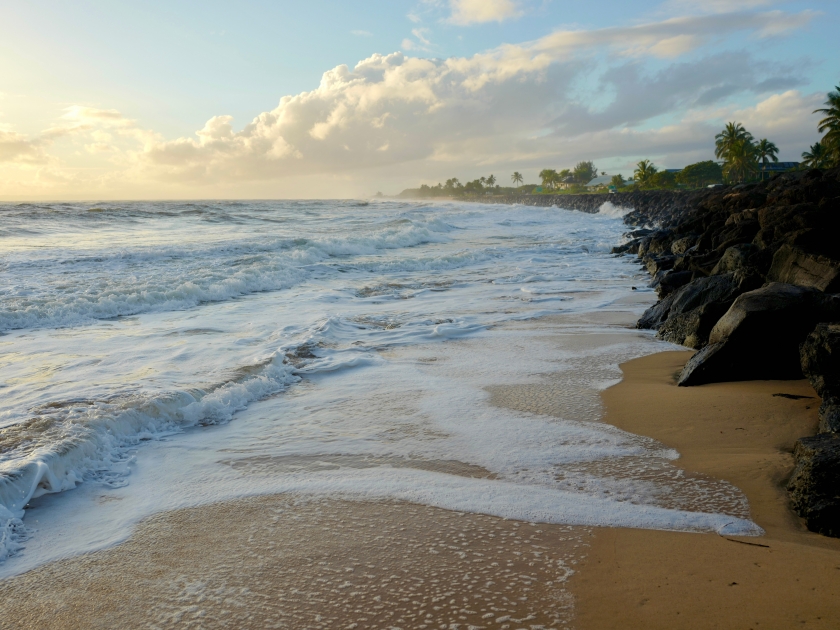 Sunset at Kekaha on the island of Kauai