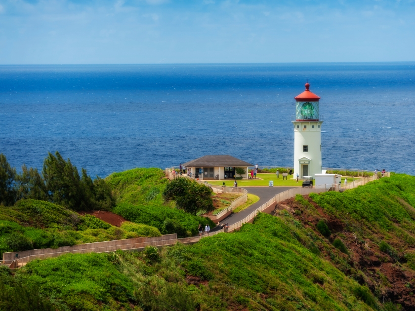 Kilauea Lighthouse, Kauai, Hawaii. Kīlauea Lighthouse is located on Kīlauea Point on the island of Kauaʻi, Hawaiʻi in the Kīlauea Point National Wildlife Refuge. A popular place for bird watching.