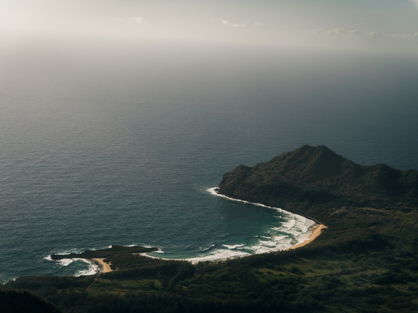 Lumahai Beach is a secluded paradise found on the north shore of Kauai, Hawaii. High quality photo