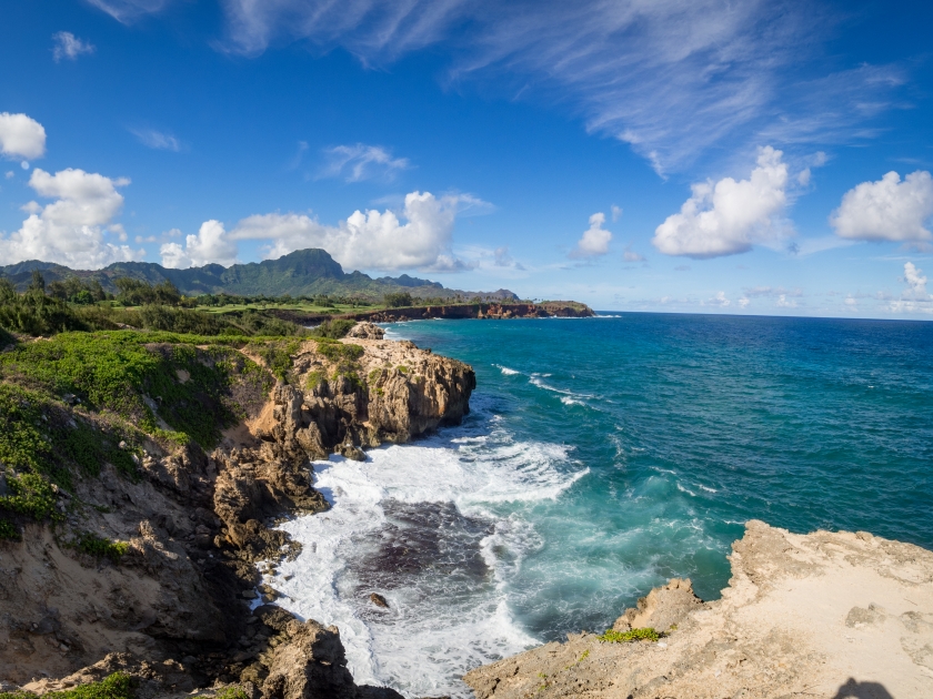 Maha' elepu Heritage Trail, near Shipwreck Beach, Koloa, Kauai, Hawaii, USA