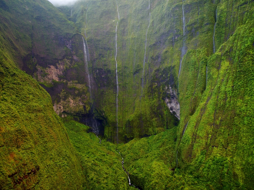 Mount Waialeale known as the wettest spot on Earth, Kauai, Hawaii