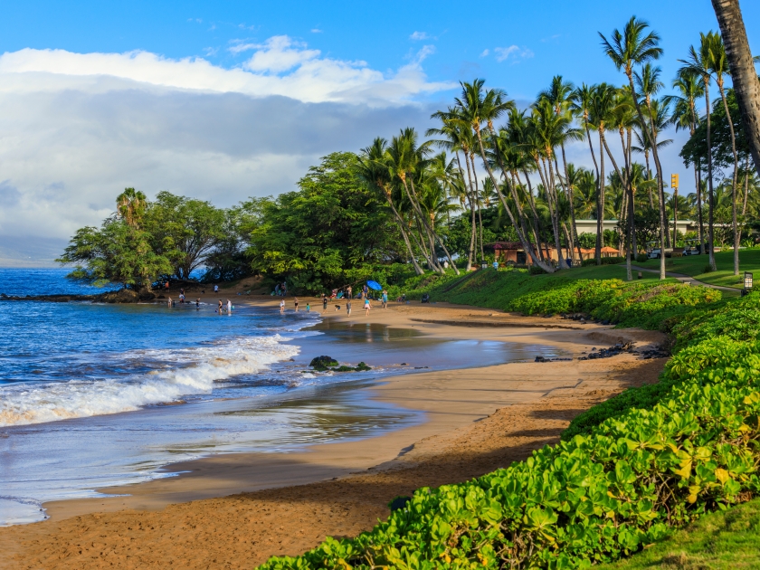 Wailea Beach near Kihei, Maui, Hawaii, USA