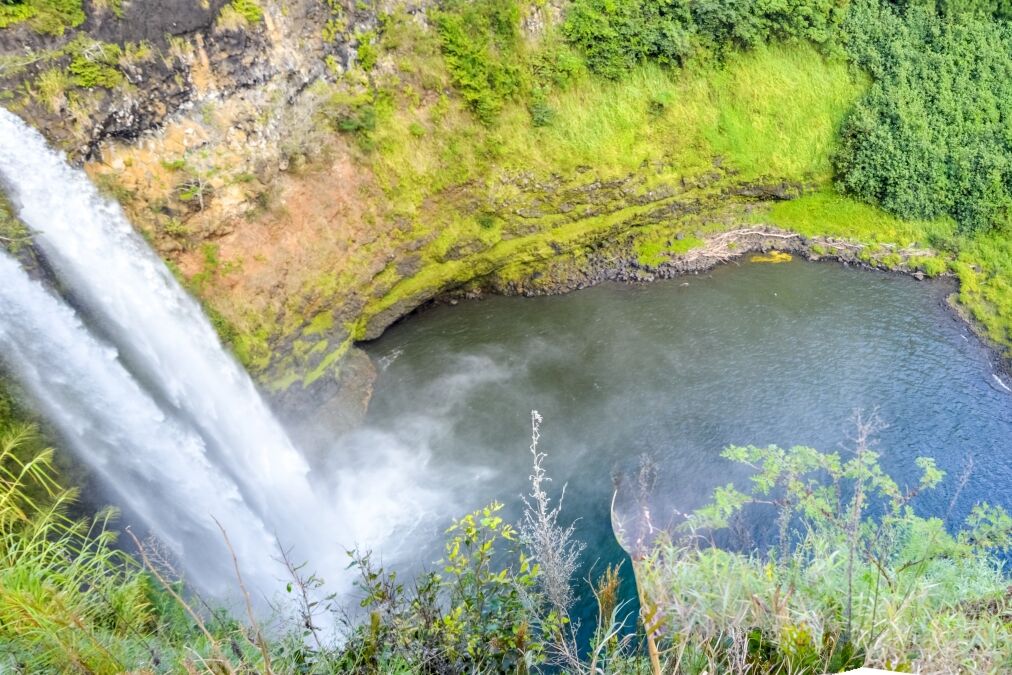 Wailua Falls in Island Kauai, Hawaii, USA