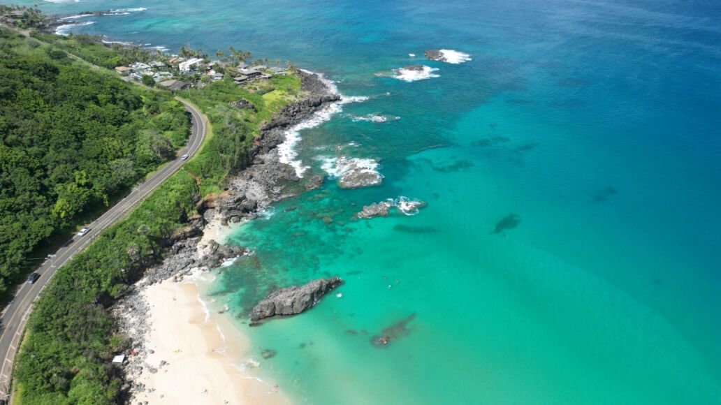 Waimea bay oahu hawaii summer