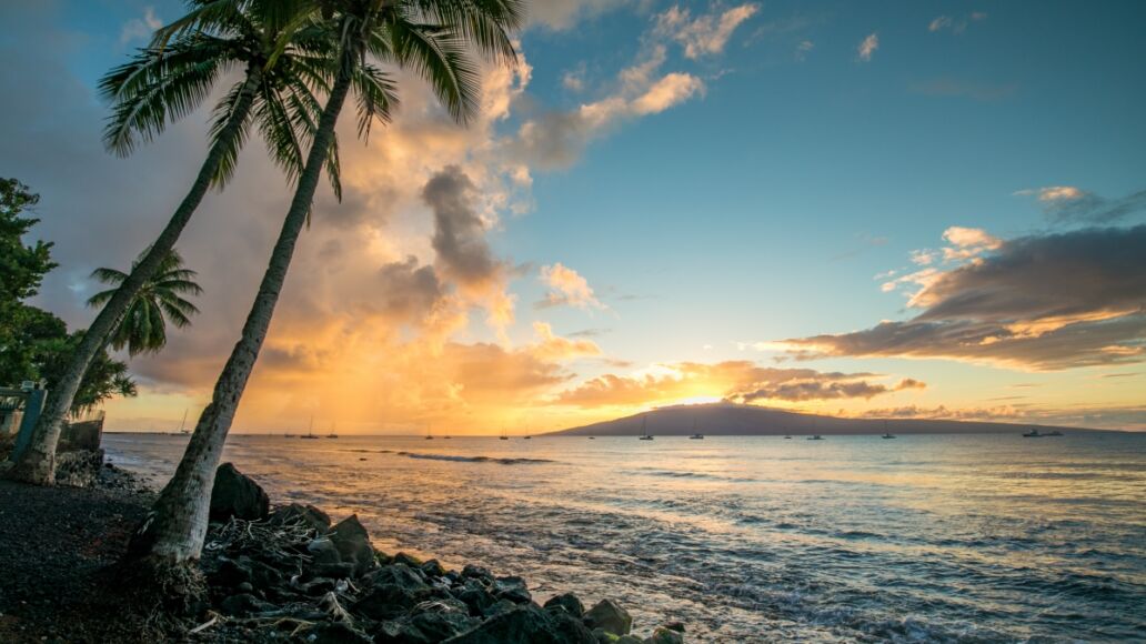 Sunset over Lanai