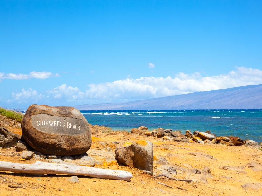 Lanai, Hawaii. Shipwreck beach.