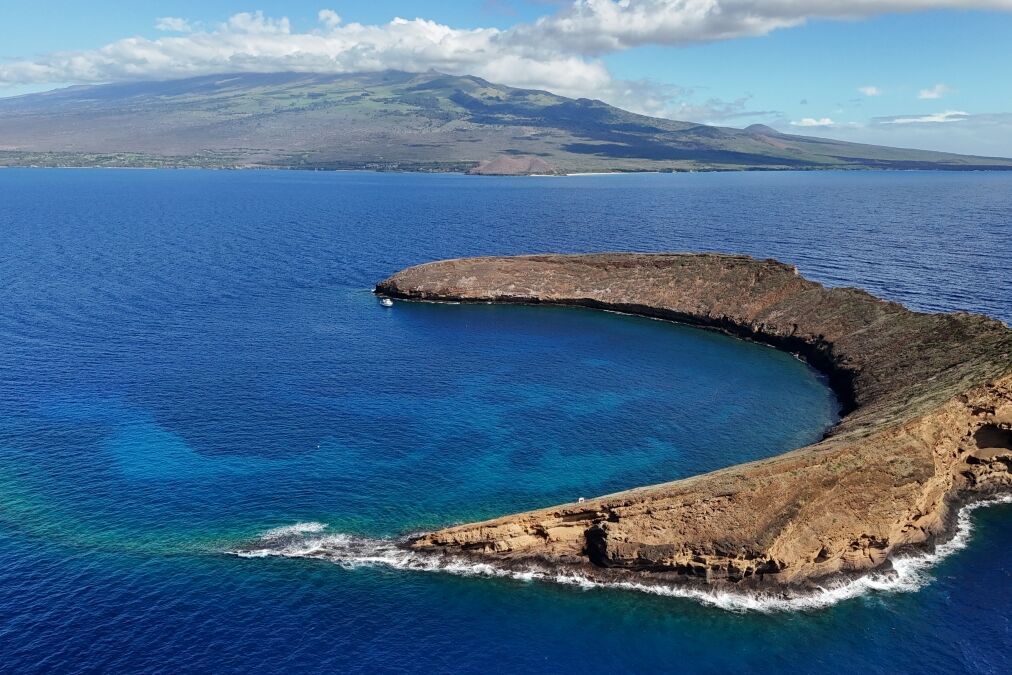 molokini crater in maui hawaii and west side