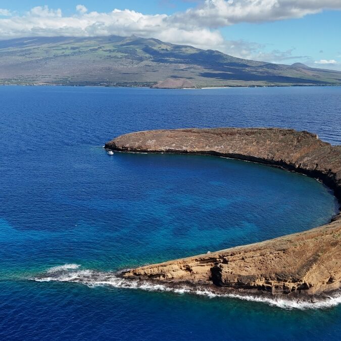 molokini crater in maui hawaii and west side