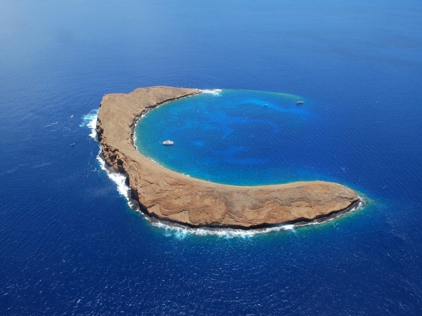 Molokini Crater from above