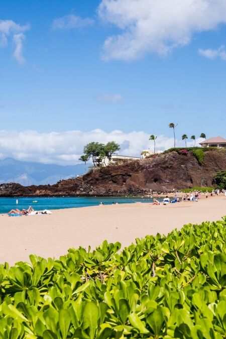 Beautiful Kaanapali of Maui Hawaii in the morning